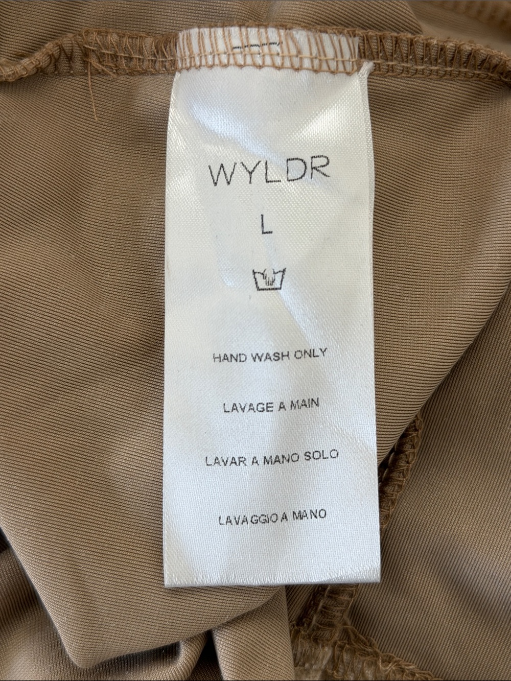 NWT Urban Outfitters WYLDR Velvet V-Neck Maxi Dress Sand Sable Size L - Picture 13 of 16